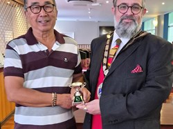 Tommy Tsoi. Runner-Up Mens Veterans Singles