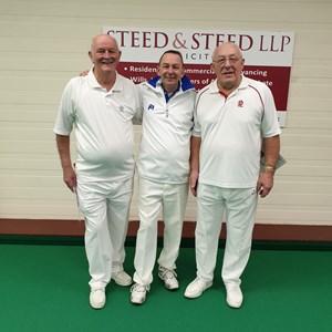 Federation Men's Triples Winners - David Parker, Mark Wickenden & Malcolm Grimwood.