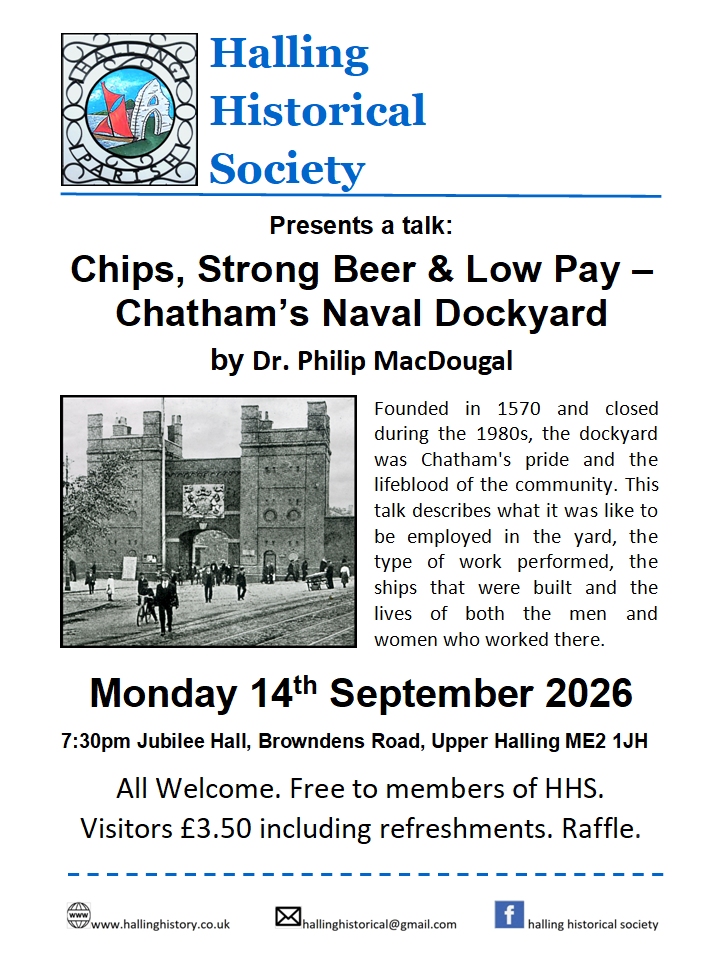 Halling Historical Society Next Talk