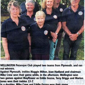 Wellington Petanque Club Press cuttings archive