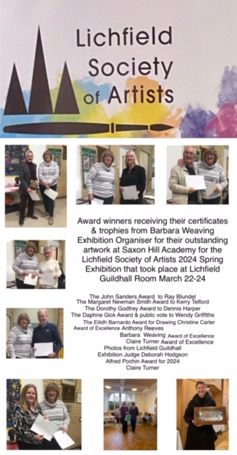 The Lichfield Society of Artists Spring 2024 Exhibition