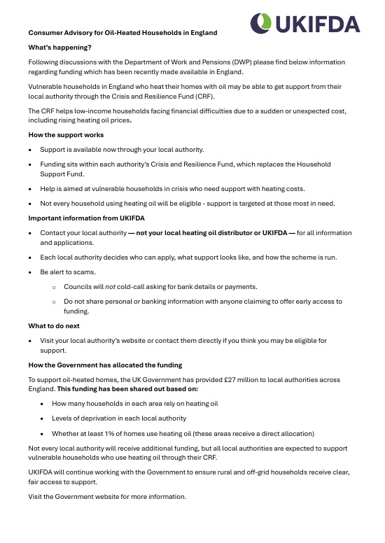 Buckland Dinham Somerset - Crisis and Resilience Fund