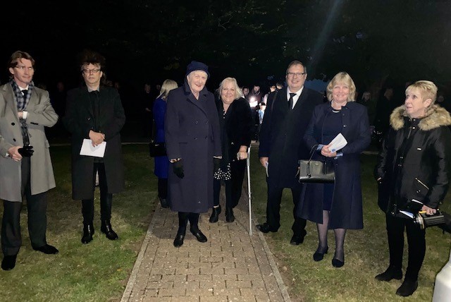 Group shot at Centenary Gardens 18th Sept for 8pm one-minute silence