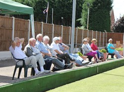 Spectators settled in for an afternoon of action