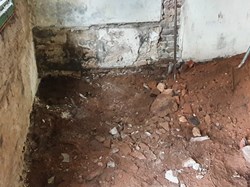 Lifting the sandstone floor