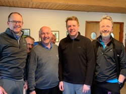 Steve, Richard and Chris Cha Cha Cha'd for 18 holes