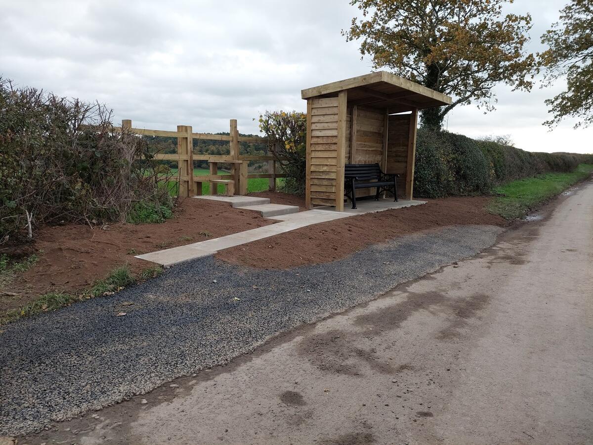 STW has replaced the bench on the top rd as a gift to the community.