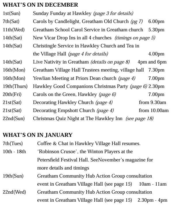 Hawkley Parish Village Magazine