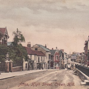 High Street, Crown Hill - Postmarked 26.11.1907