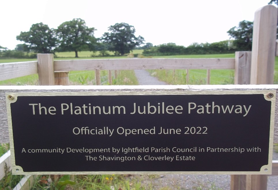 Ightfield Parish Council Platinum Jubilee Pathway