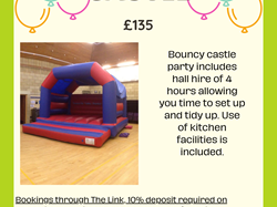 Bouncy Castle Party £135