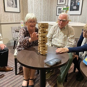 Jenga was played by various people