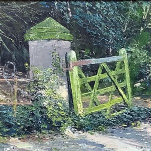 Gate at School lane Hints  by Dennis Harper