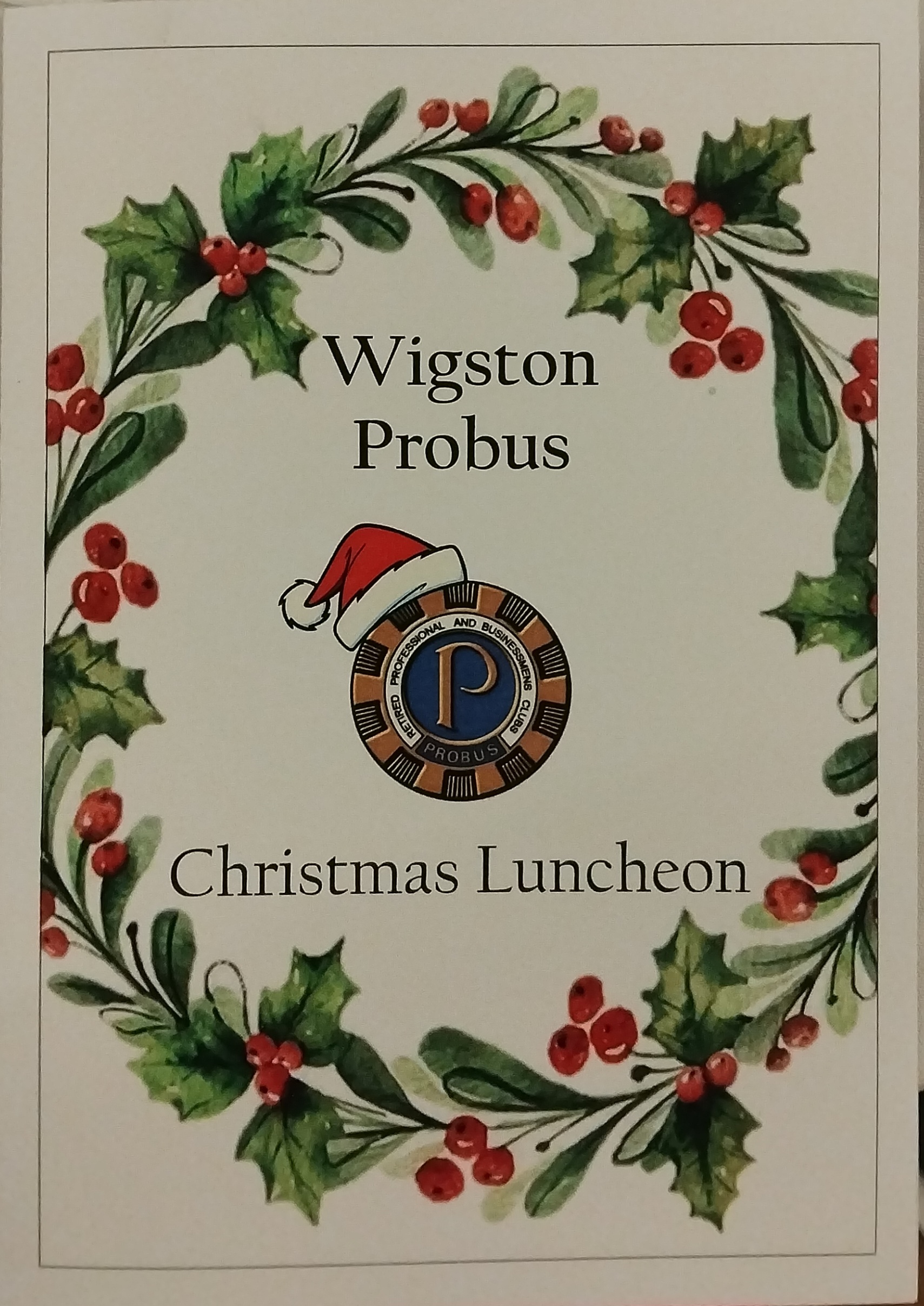 Probus Club of Wigston 2025 Christmas Lunch