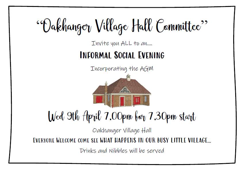Oakhanger Village Hall AGM 2025