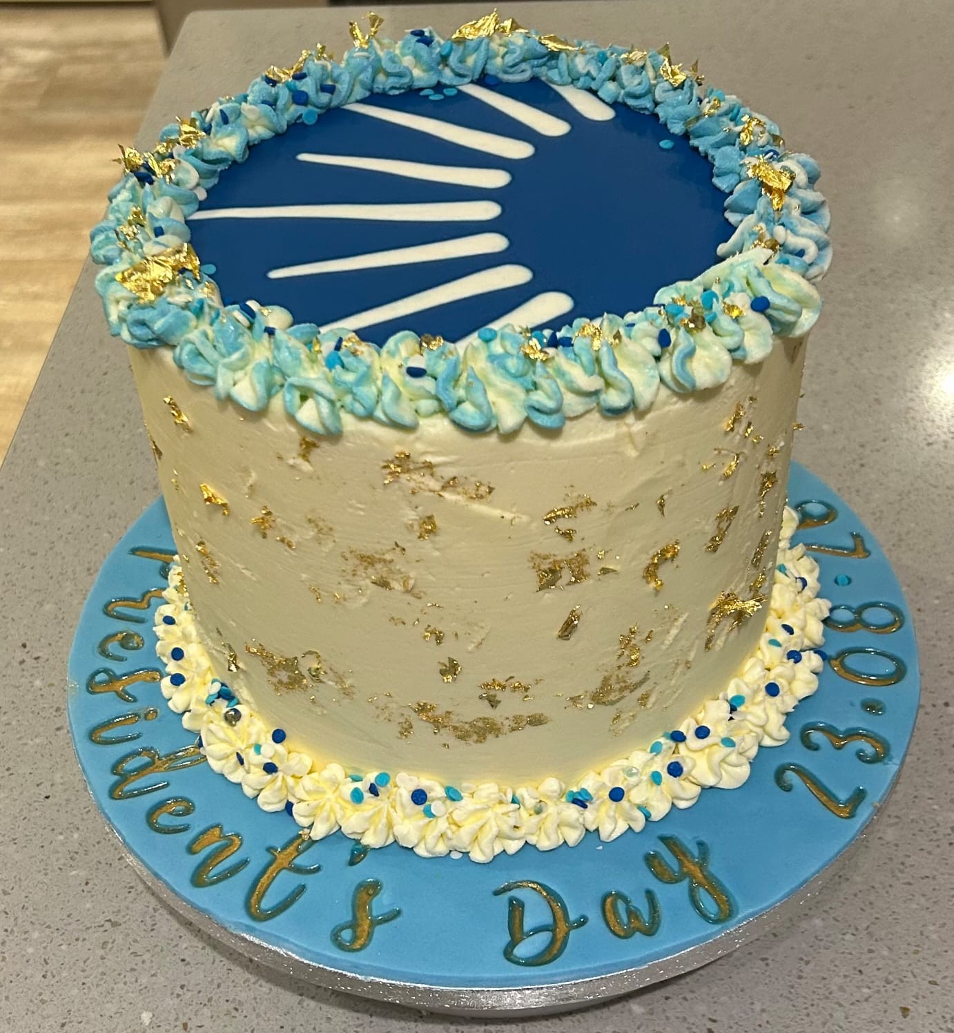 President's cake made by Suzanne