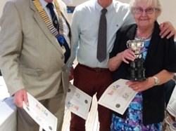 Nowick winners Mall Croson, Bruce Acock and Mary Slater