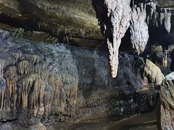In Ingleborough Caves.