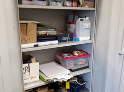 Photographic evidence that occasionally the cupboards are tidy!