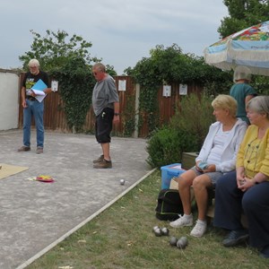 Spectators looking on