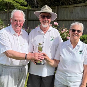 2026 CAPTAINS CUP WINNERS - John Holliday, Peter Jennings, Jane Goold-Davies