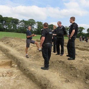 Even the police force turned up to show their interest and offer help