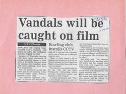 Whitstable Bowling Club Old photos/press articles