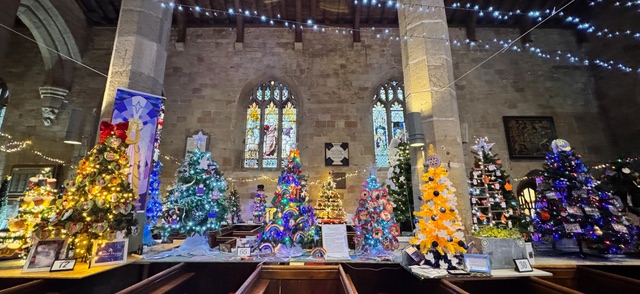Christmas Tree Festival, St. Johns Church, Knaresborough. Over 50 Festive Trees on Display until December 21st.