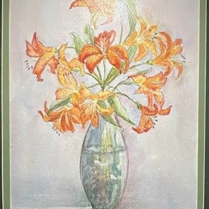 'Tiger Lily" Watercolour by Mel Thomas