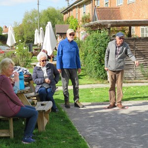 Mike and Barry with some admiring onlookers.