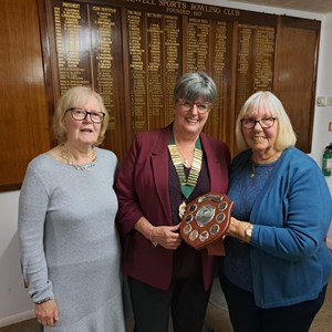 Frances Blythe Trophy winers, Viv H & Margaret