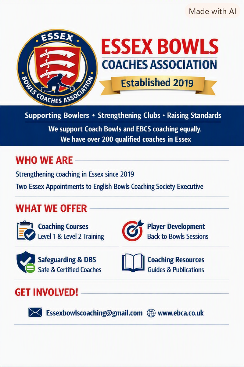 graphic showing Essex Bowls Coaches Association