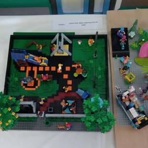 Local play area in Lego
