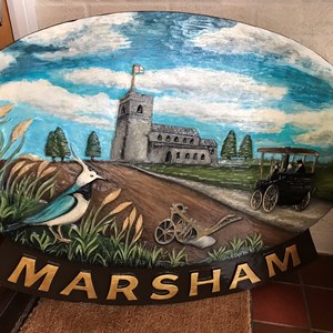 Newly Repainted Village Sign