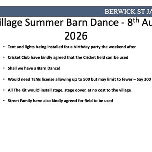 Berwick St James Parish Slides