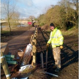 Initial Phase 1 hedgerow planting was completed in February 2015. Grass seeding will take place in March 2015
