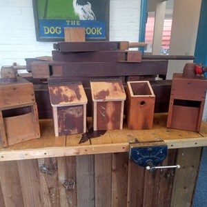 Organ Pipes recycled to bird boxes