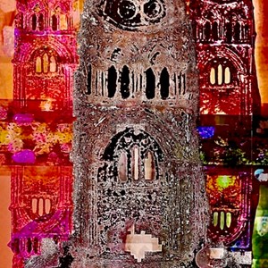 Digital Creations : Digital  creation created from ceramic sculpture inside Lichfield Cathedral by Jan Flynn