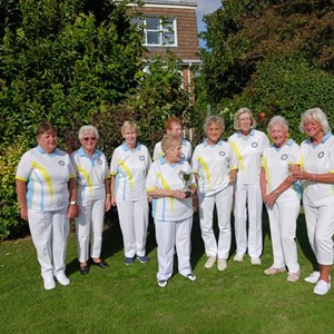 East Preston & Kingston Bowls Club Ladies Blue Team GSM League Runners Up
