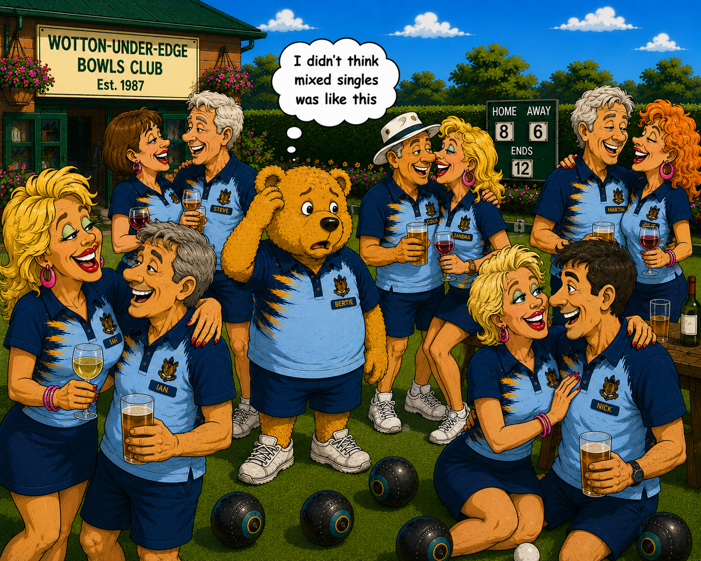 Wotton Bowls Club Rupert the Bowling Bear #2