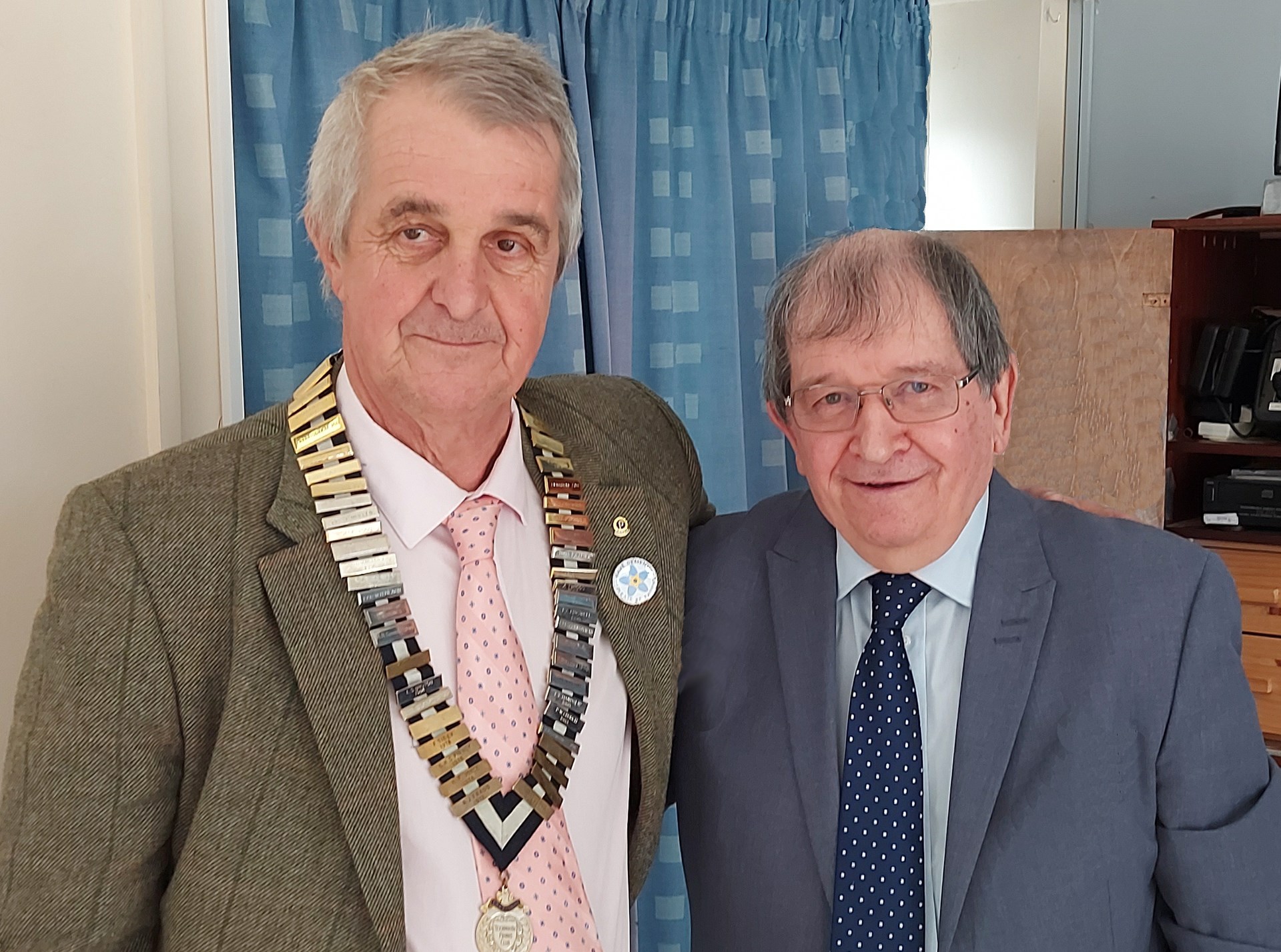 Chairman John with Outgoing Chairman Dave Kirk