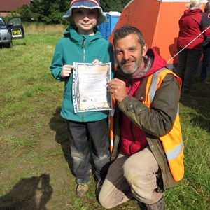 At the end Matt presented him with his certificate.