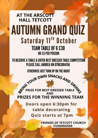 The Quiz organised by the Friends Group raised £225 for the Toilet/Kitchenette project