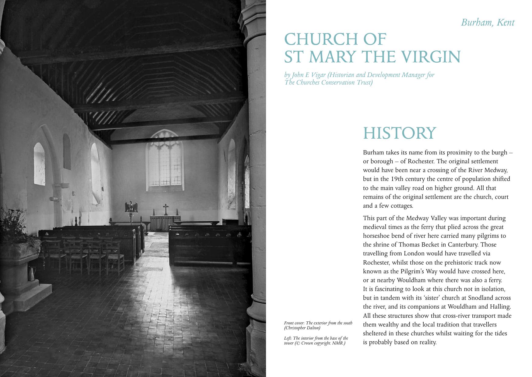 Friends of St Mary's Church, Burham History & Architecture