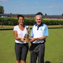 Winners of Drawn Pairs 2022. Heather Collinson and Ed Charge.