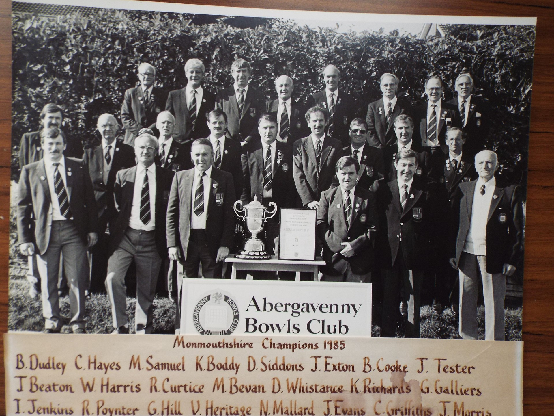 abergavenny bowls club Club History