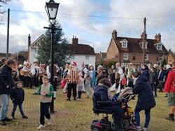 Morris Dancing and families at The Allens
