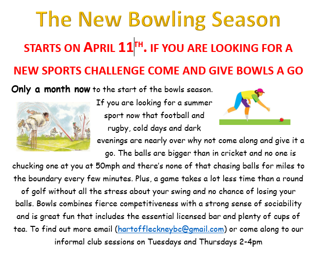 Hart of Fleckney Bowls Club Home