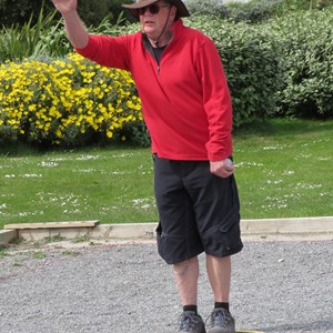 Ian in action.