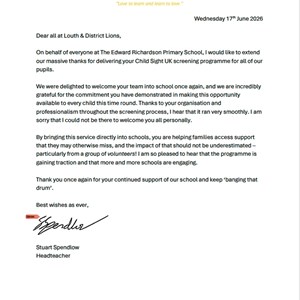 Louth & District Lions Vision Screening